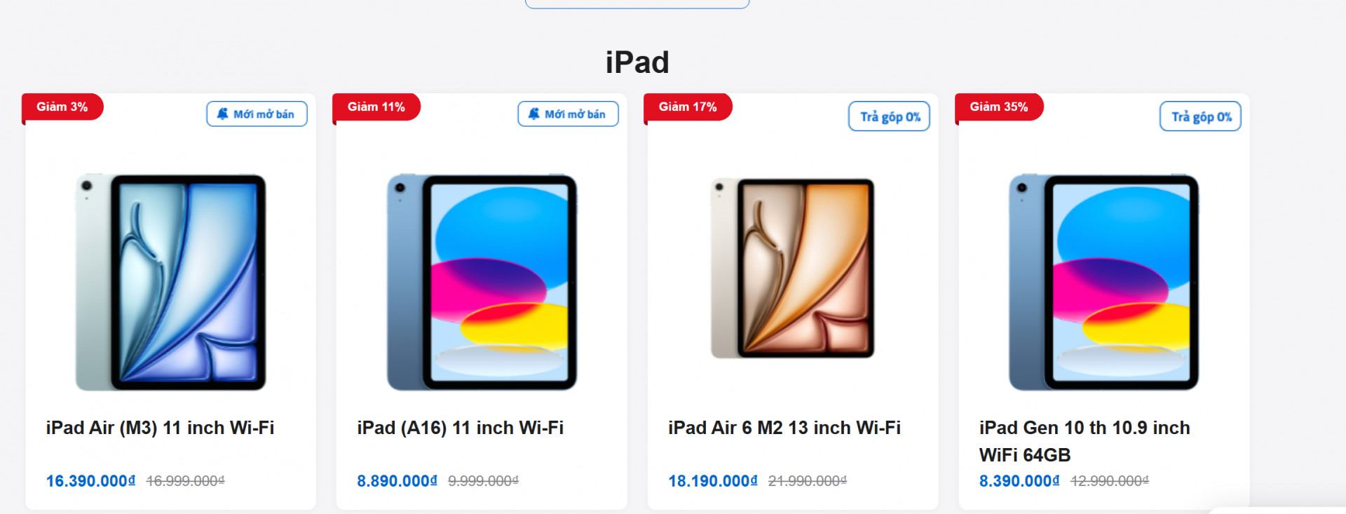 Bán buôn, bán lẻ ipad