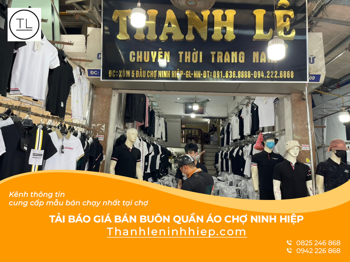 Tải báo giá bán buôn quần áo chợ ninh hiệp
